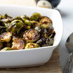 Balsamic Garlic Orange Brussel Sprouts