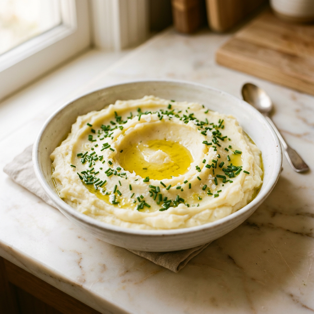 Butter Olive Oil Mashed Potatoes