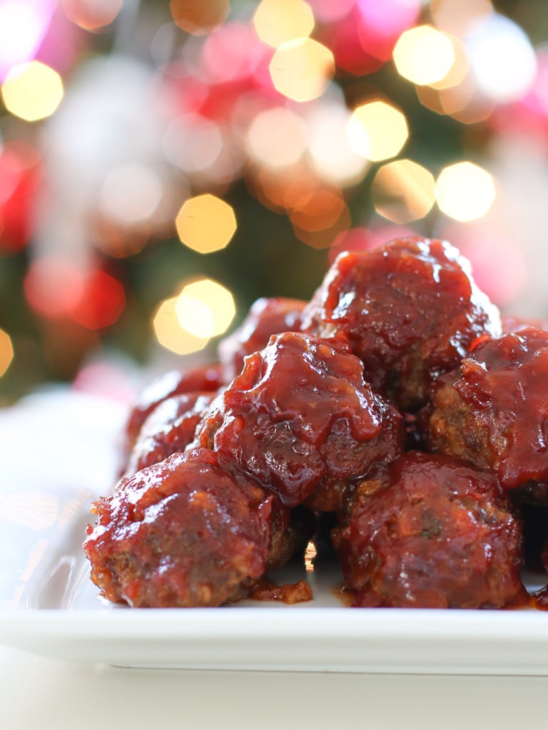 Cranberry Chile Meatballs