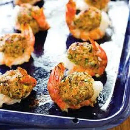 Lemon Stuffed Shrimp with Crabmeat