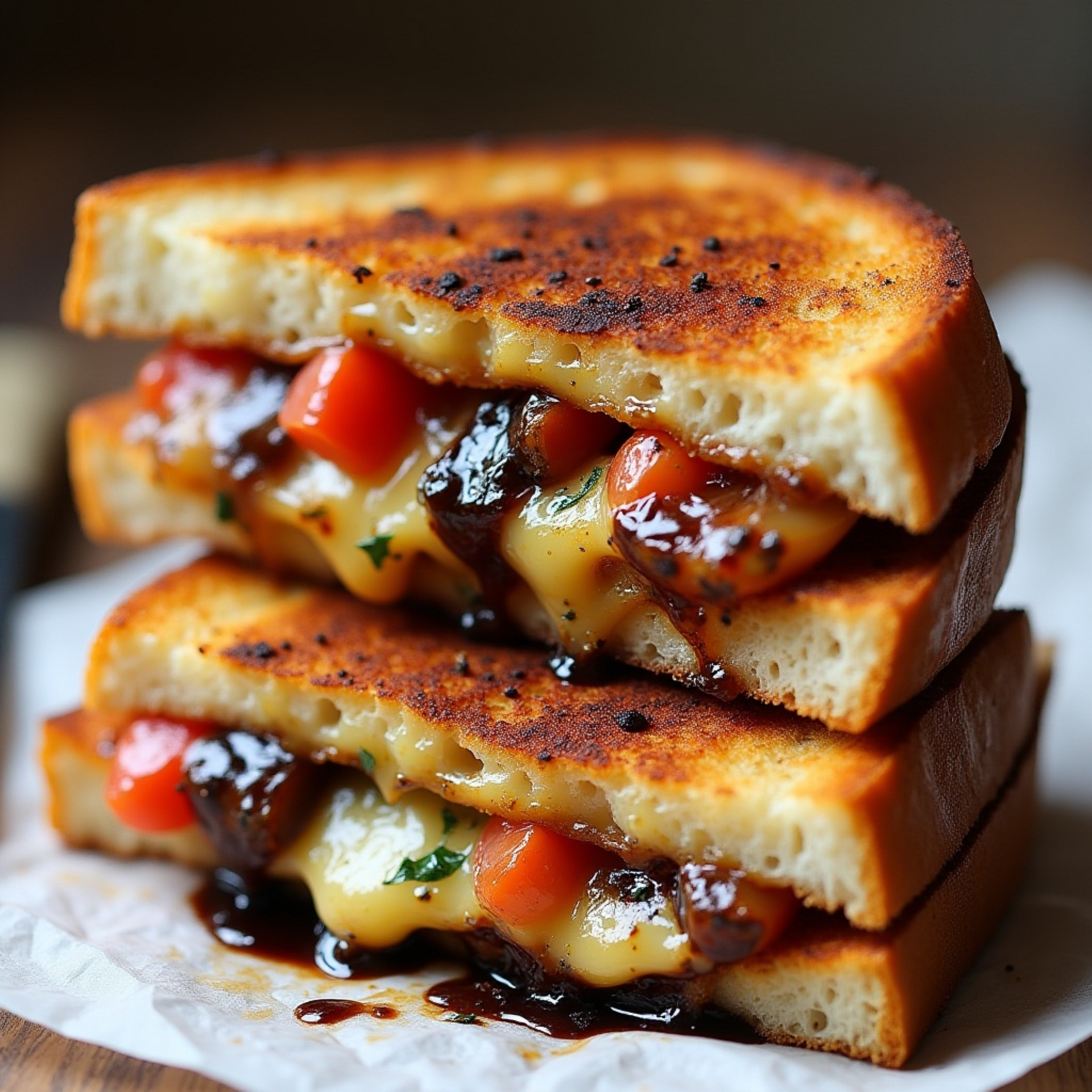 Caprese Tuscan Grilled Cheese