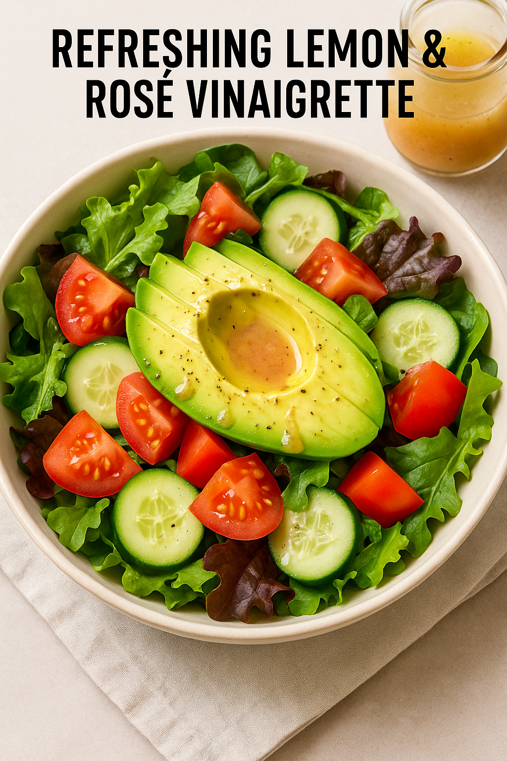 Refreshing Lemon & Rose' Vinaigrette