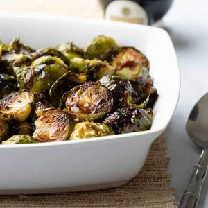Balsamic Garlic Orange Brussel Sprouts