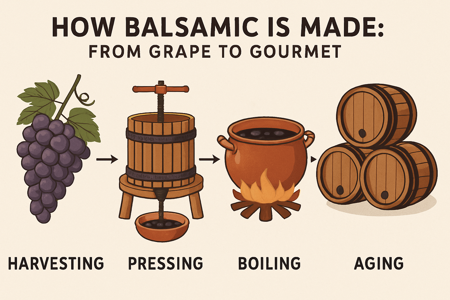 How Balsamic is Made: From Grape to Gourmet