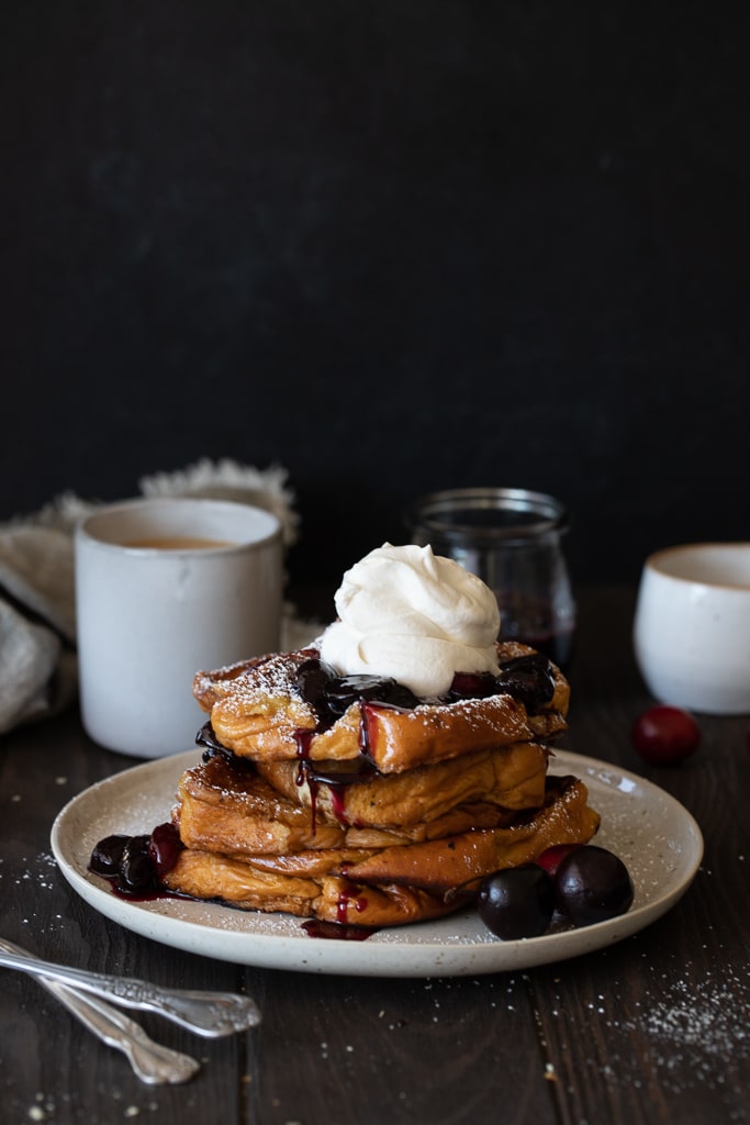 Cherry Balsamic French Toast