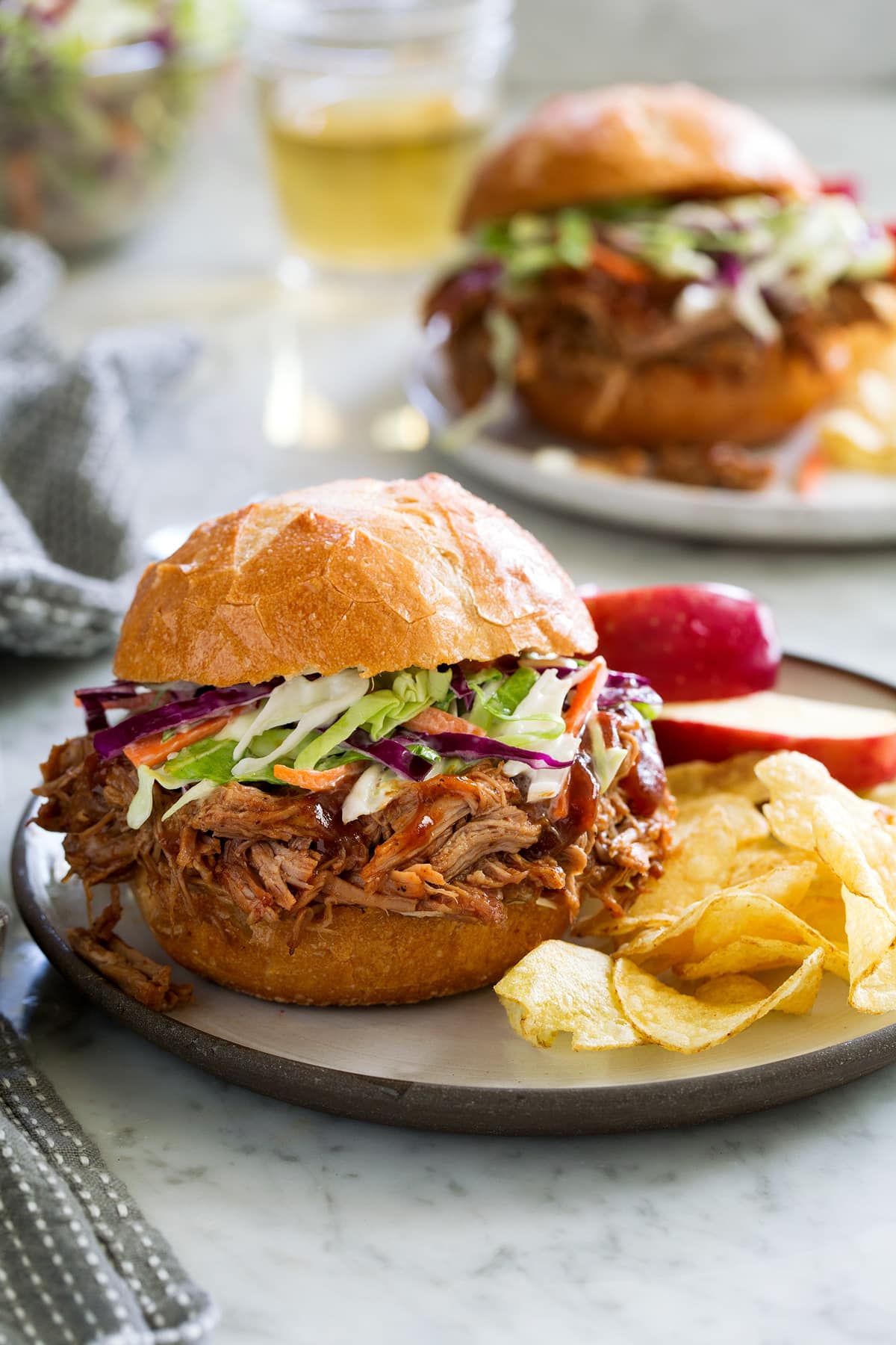 Chipotle Apricot Pulled Pork Sandwich