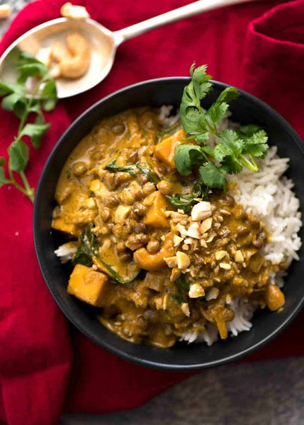 Coconut Curry with Lentils and Pumpkin