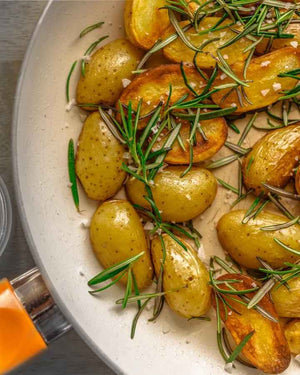 Crispy Lemon Herb Potatoes