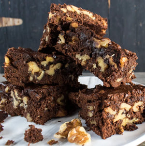 Dark Chocolate Walnut Brownies