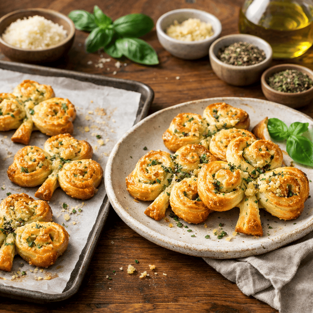 Garlic & Herb Shamrocks
