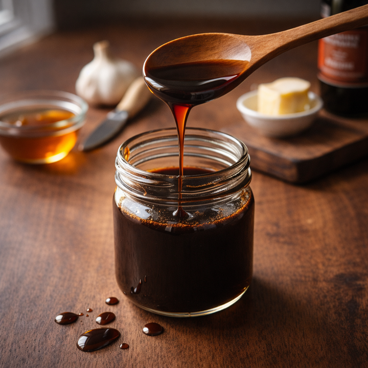 Easy Hot Honey Balsamic Glaze