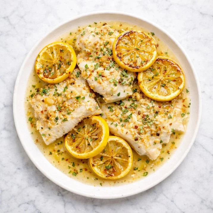 Keto Lemon Garlic Fish