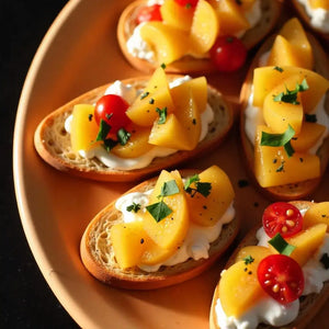 Peach Balsamic Bruschetta