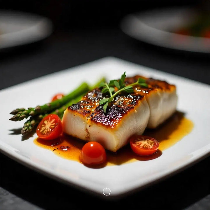 Peach Balsamic Glazed Fish