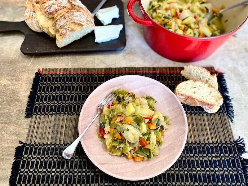 Prasa Ladera Vegetables with Greek Leek Olive Oil