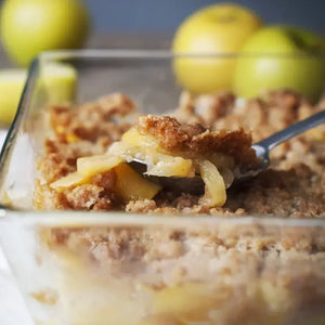 Vanilla Apple Crisp with Cara Cara Orange Balsamic