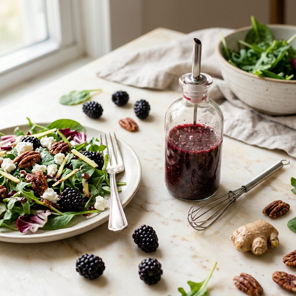 5-Minute Blackberry Ginger Balsamic Vinaigrette