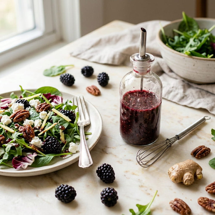 5-Minute Blackberry Ginger Balsamic Vinaigrette
