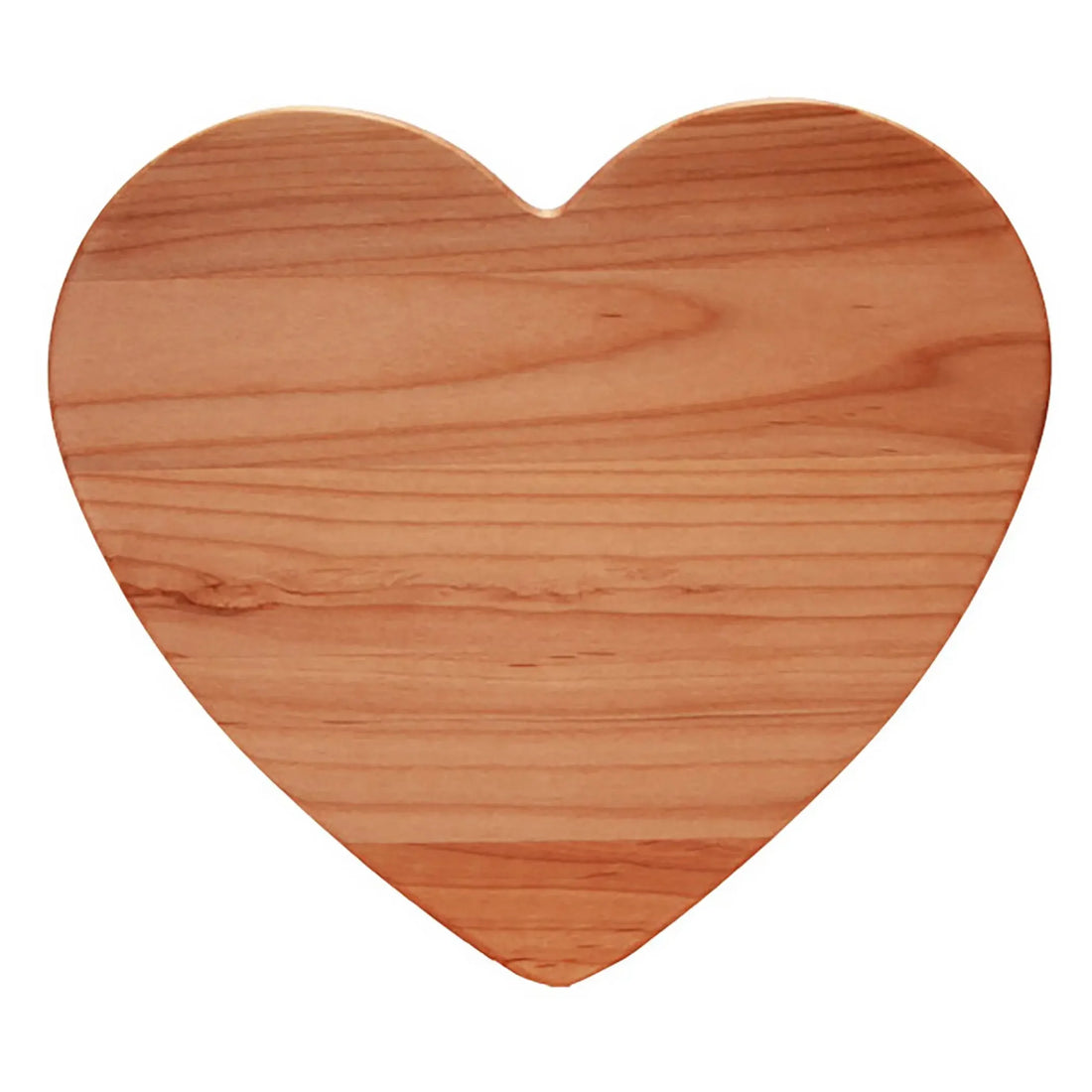 Redstone Heart Shaped Serving Board made from sustainably sourced American hardwoods — natural wood grain, 11x10.5 inch charcuterie board