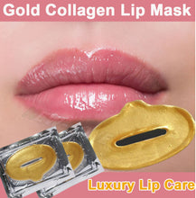 Load image into Gallery viewer, 24k Crystal Collagen Gold Lip Mask