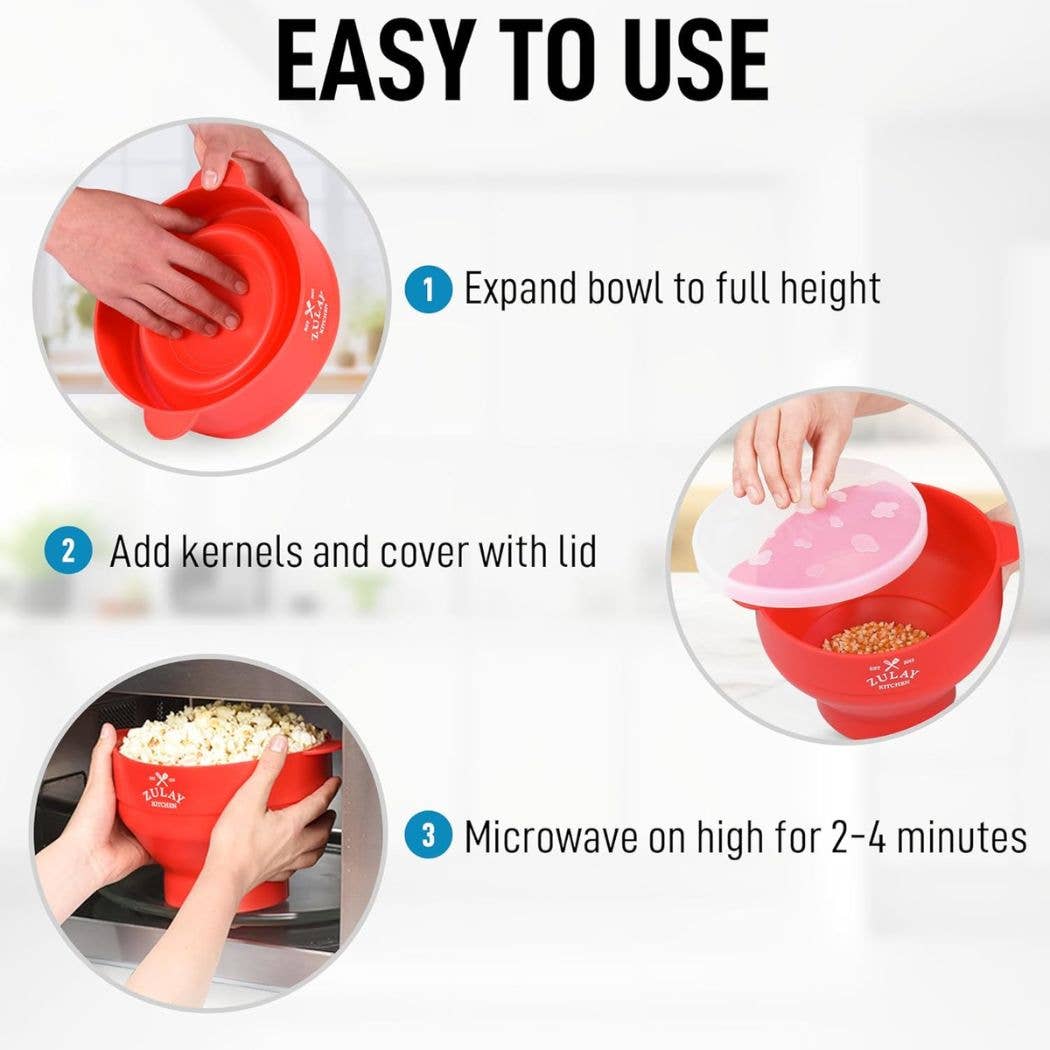 Collapsible Microwave Popcorn Popper