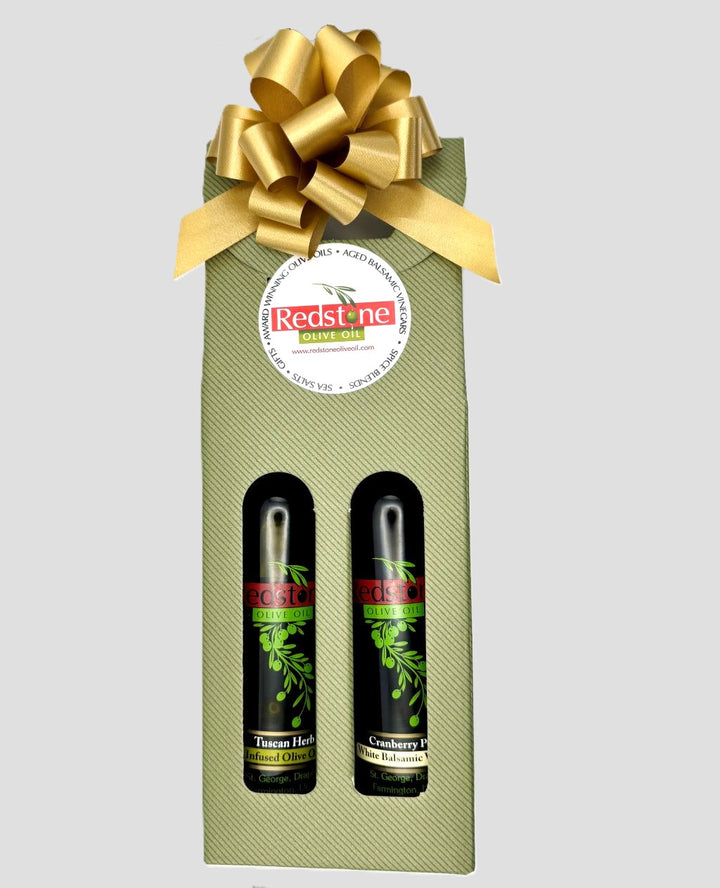 Premium Gift Set - Tuscan Herb Olive Oil & Cranberry Pear Vinegar