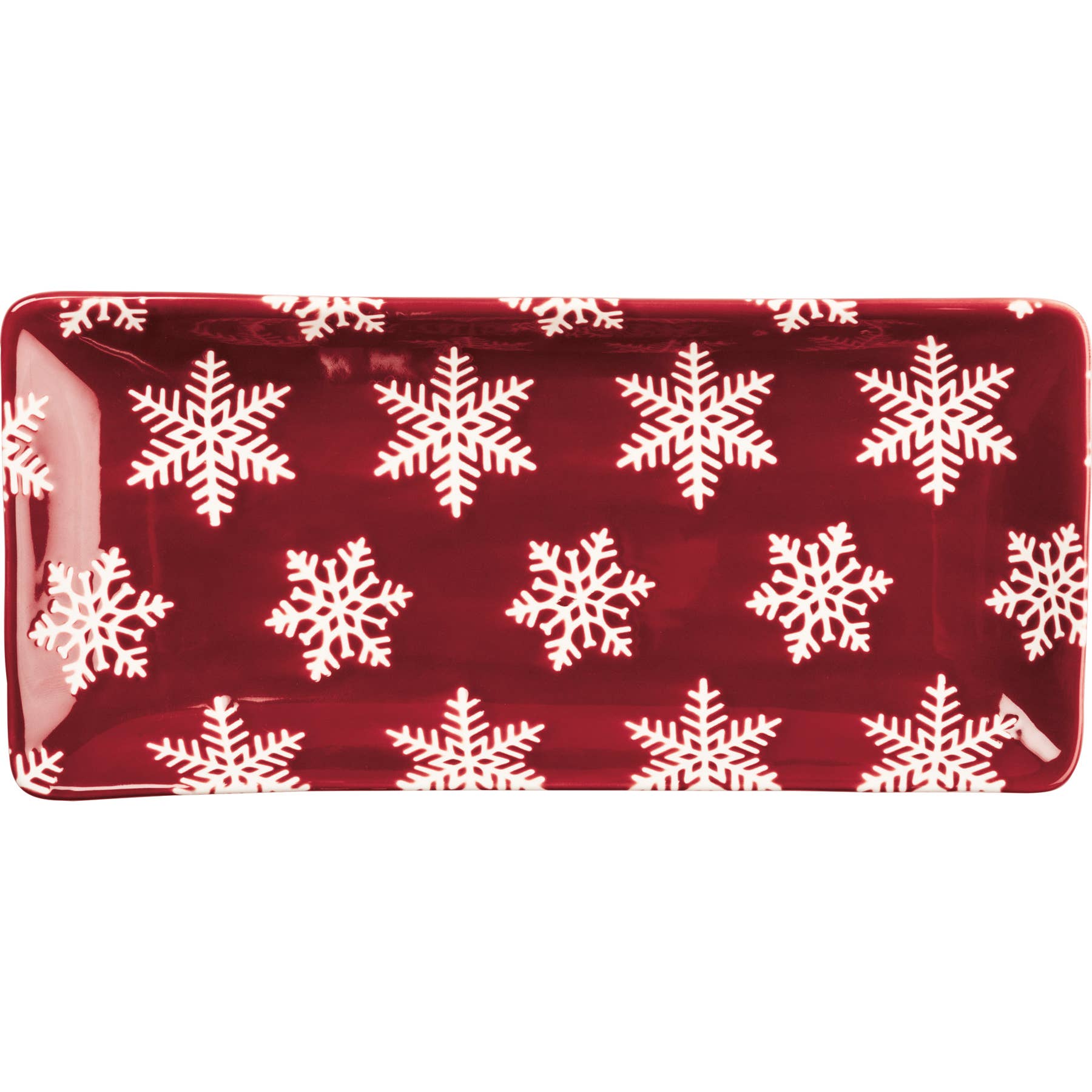 Snowflake Rectangular Platter