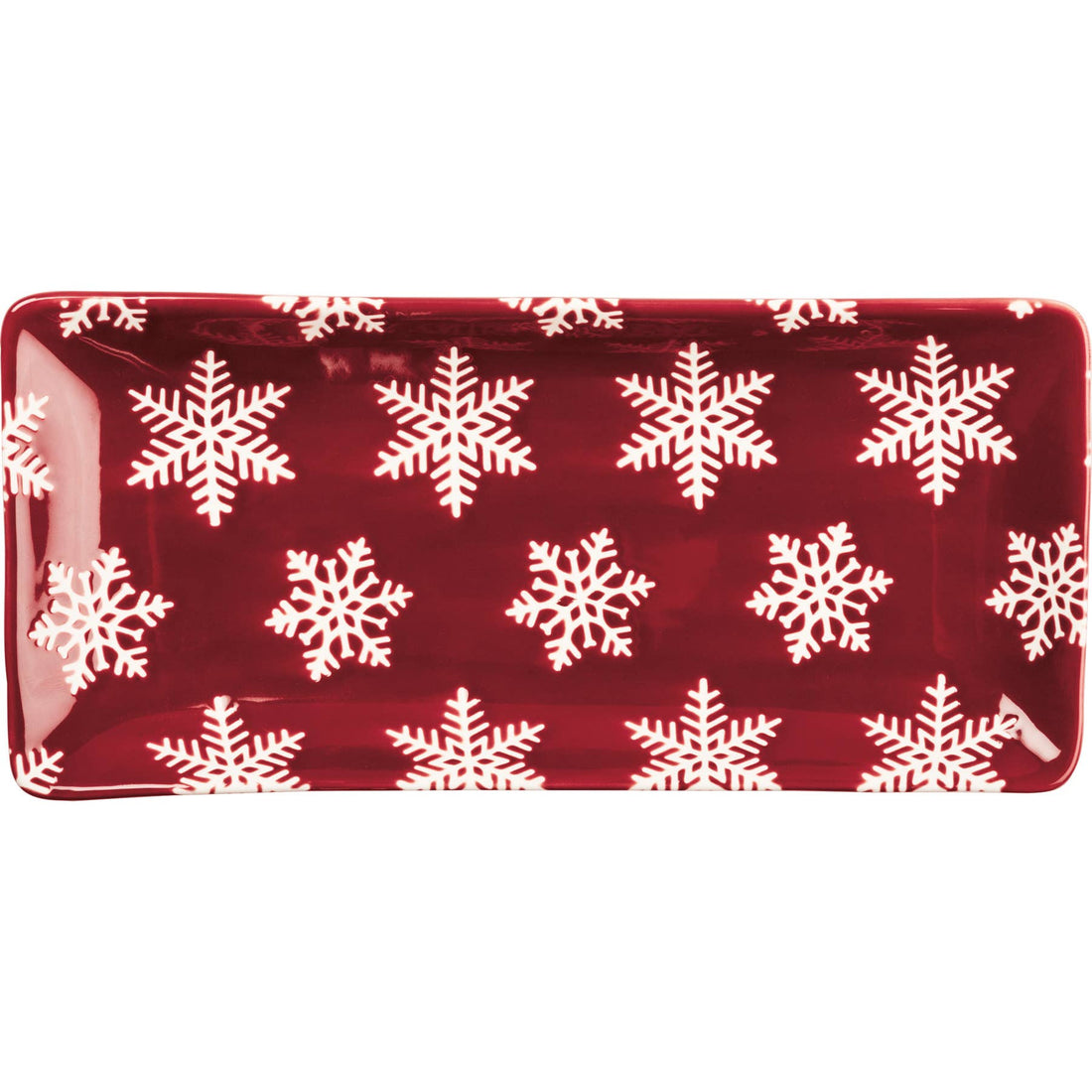Snowflake Rectangular Platter