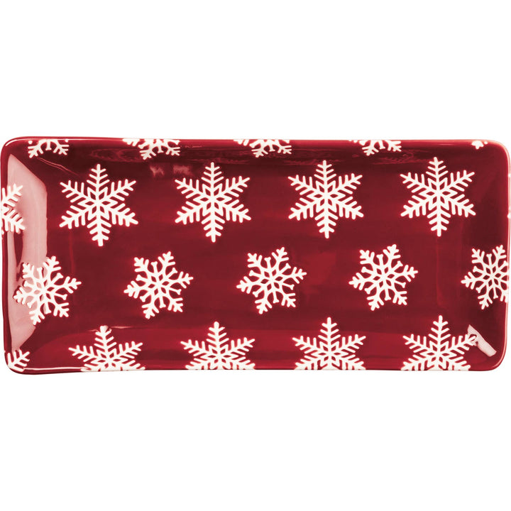 Snowflake Rectangular Platter