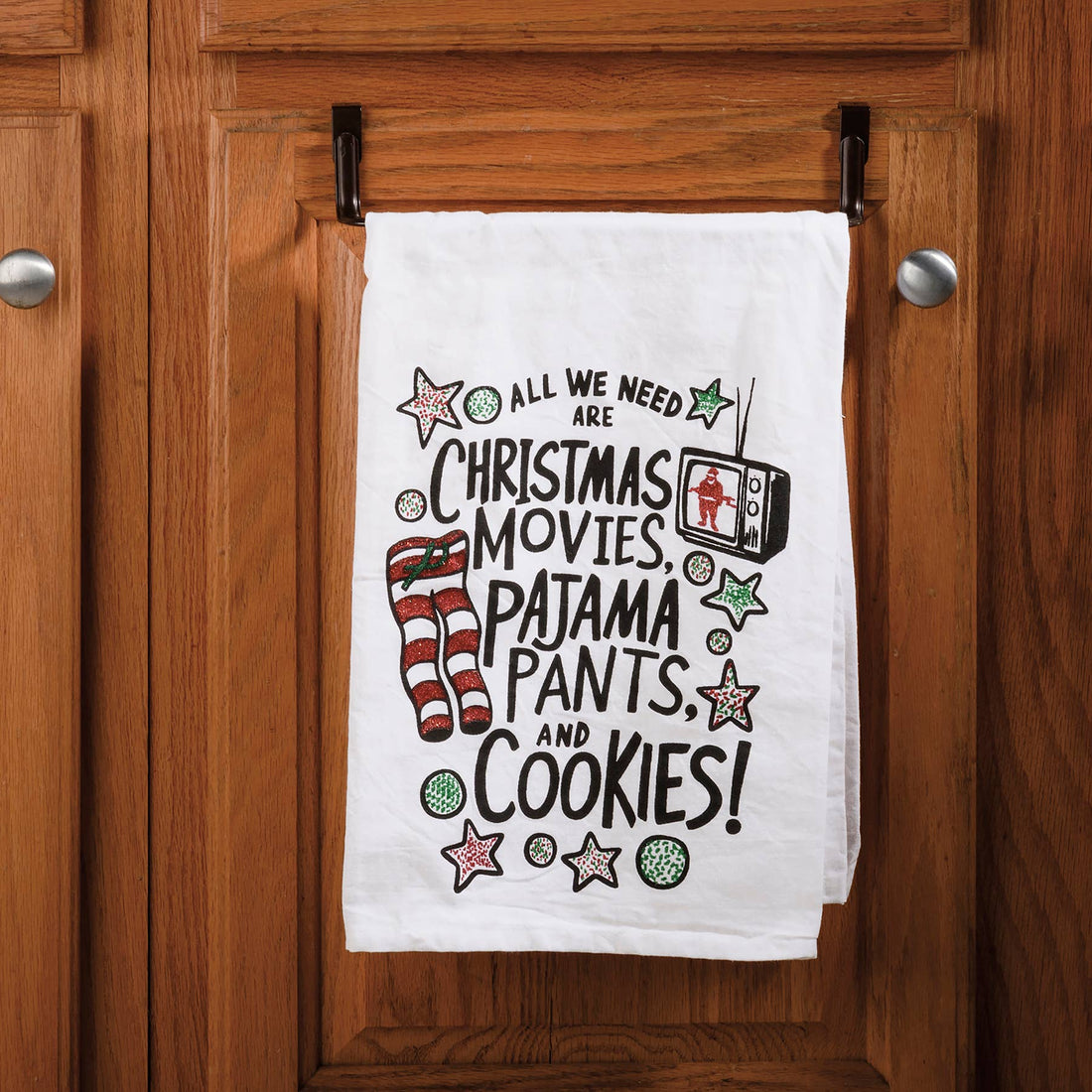 Christmas Movies Pajama Pants Kitchen Towel