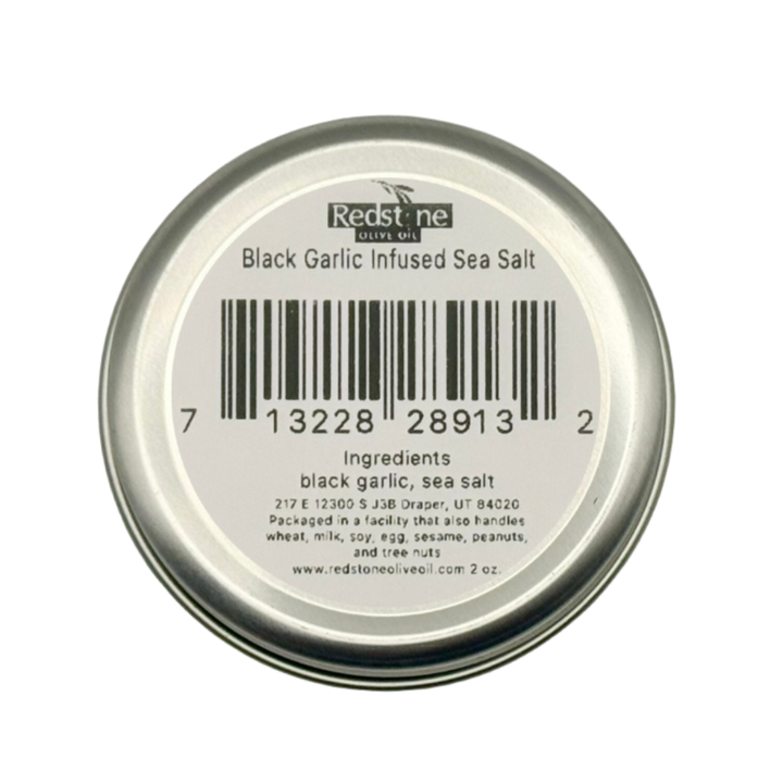 Black Garlic Sea Salt with ingredients
