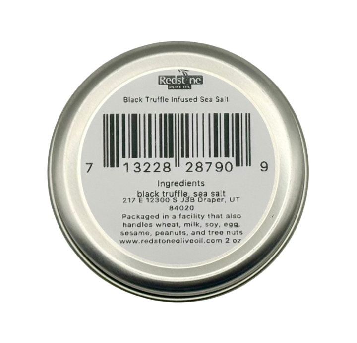 Black Truffle Sea Salt with ingredients