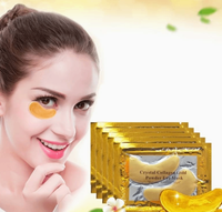 Thumbnail for Woman using 24k Gold Collagen Eye Treatment and smiling