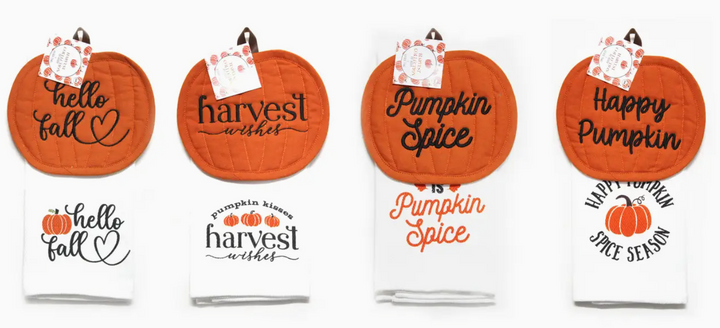Fall Pot Holder & Kitchen Towel Set