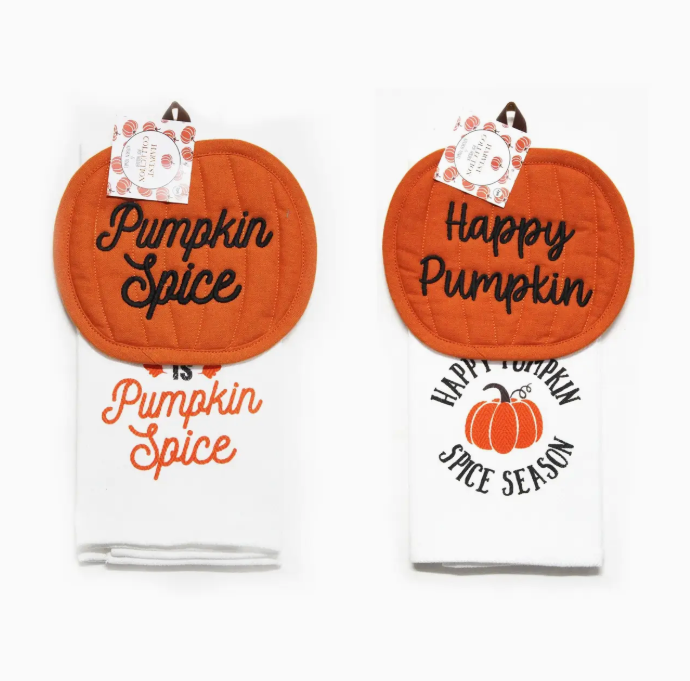 Fall Pot Holder & Kitchen Towel Set