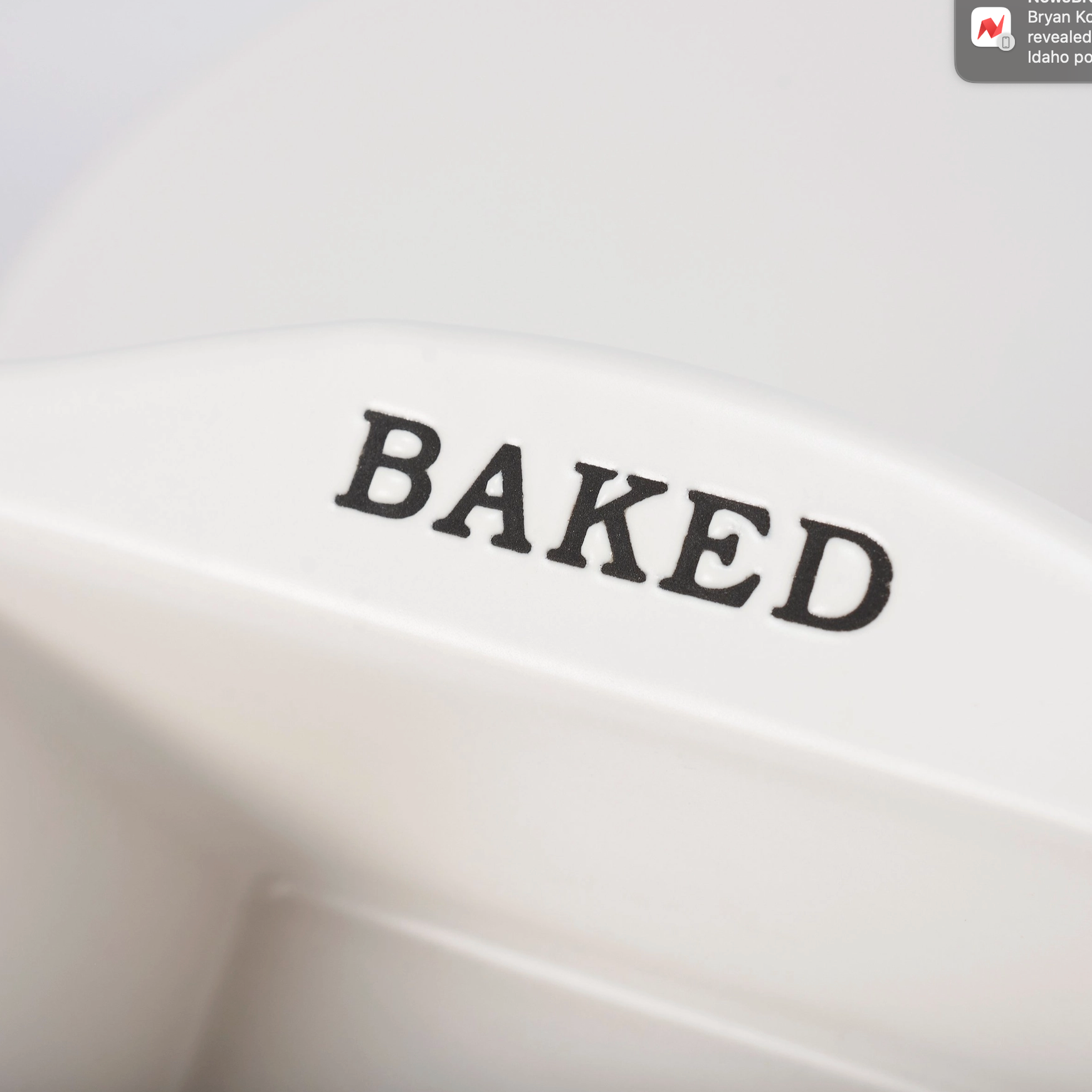 Freshly Baked Stoneware Loaf Pan