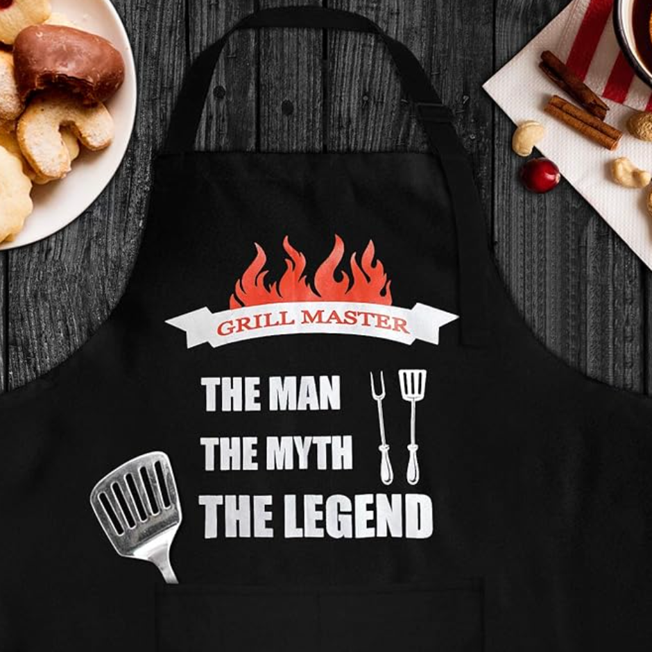 Grill Master The Man Myth Legend Apron