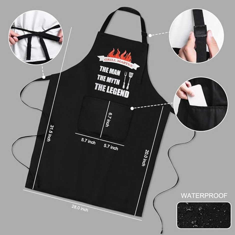 Grill Master The Man Myth Legend Apron