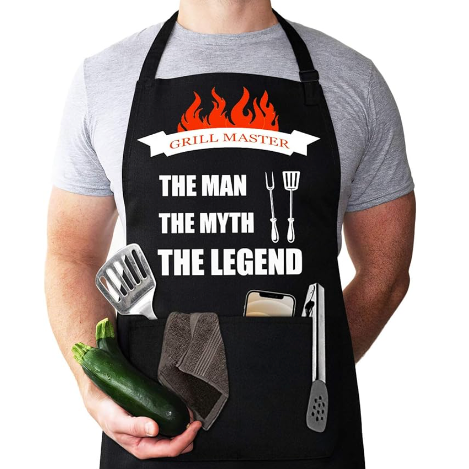 Grill Master The Man Myth Legend Apron