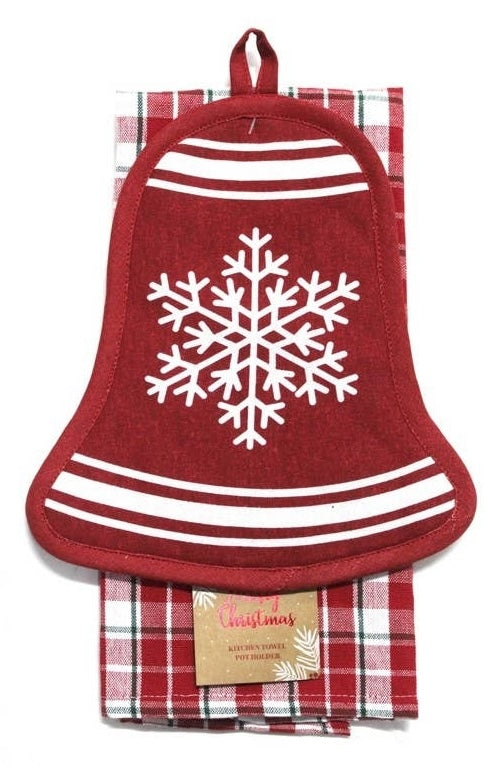Holiday_Towel_and_Pot_Holder_-_Bell