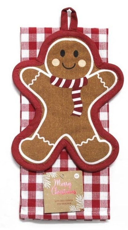 Holiday_Towel_and_Pot_Holder_-_Gingerbread