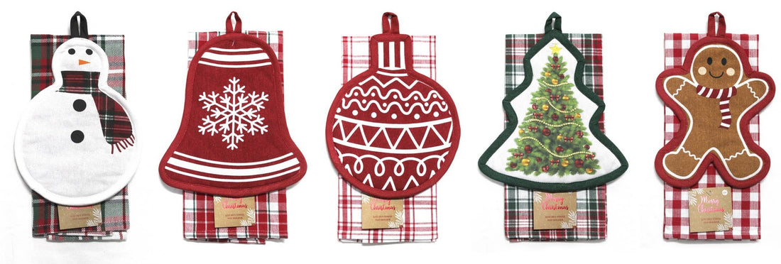Holiday Pot Holder & Kitchen Towel