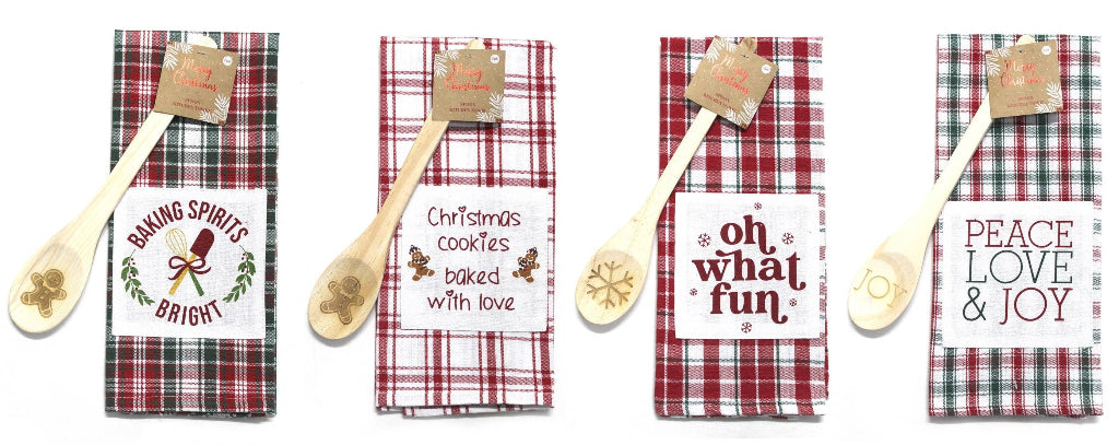 Holiday Towel and Spoon 4 designs