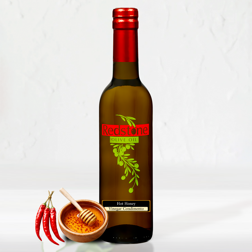 bottle of Hot Honey Vinegar_Condimento
