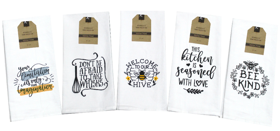 Inspire Me Sayings Cotton Tee Towels