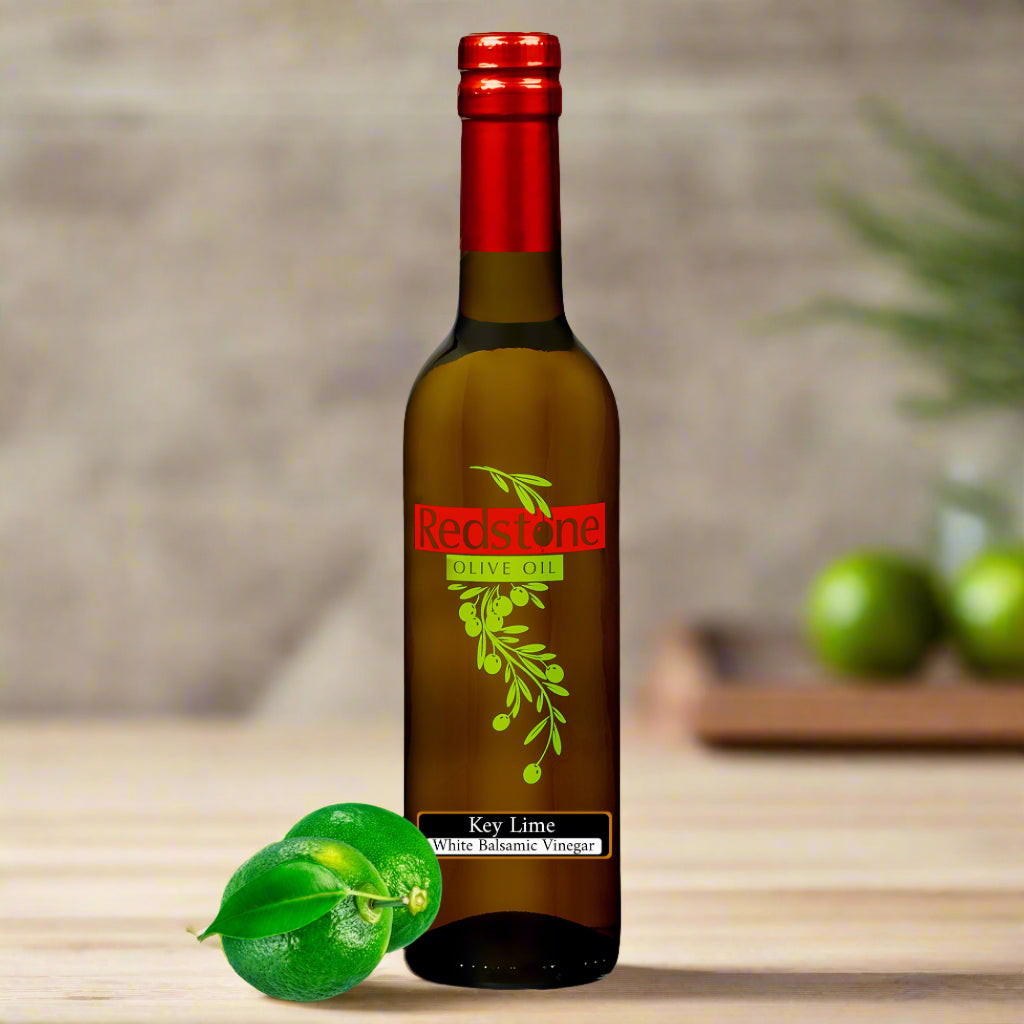 Key Lime White Balsamic Vinegar on kitchen counter