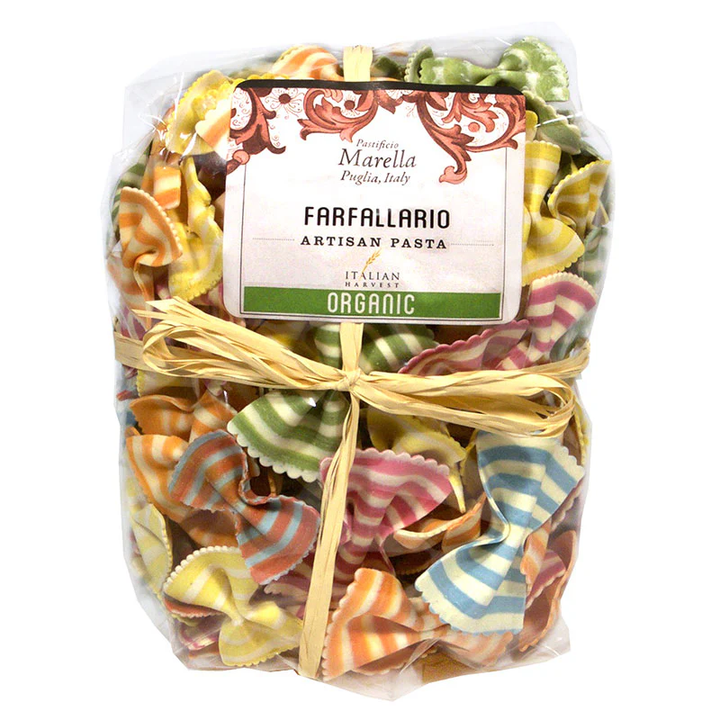Organic Multicolored Rainbow Bowtie Pasta