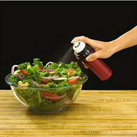 Thumbnail for Using the Misto sprayer to lightly dress a fresh salad