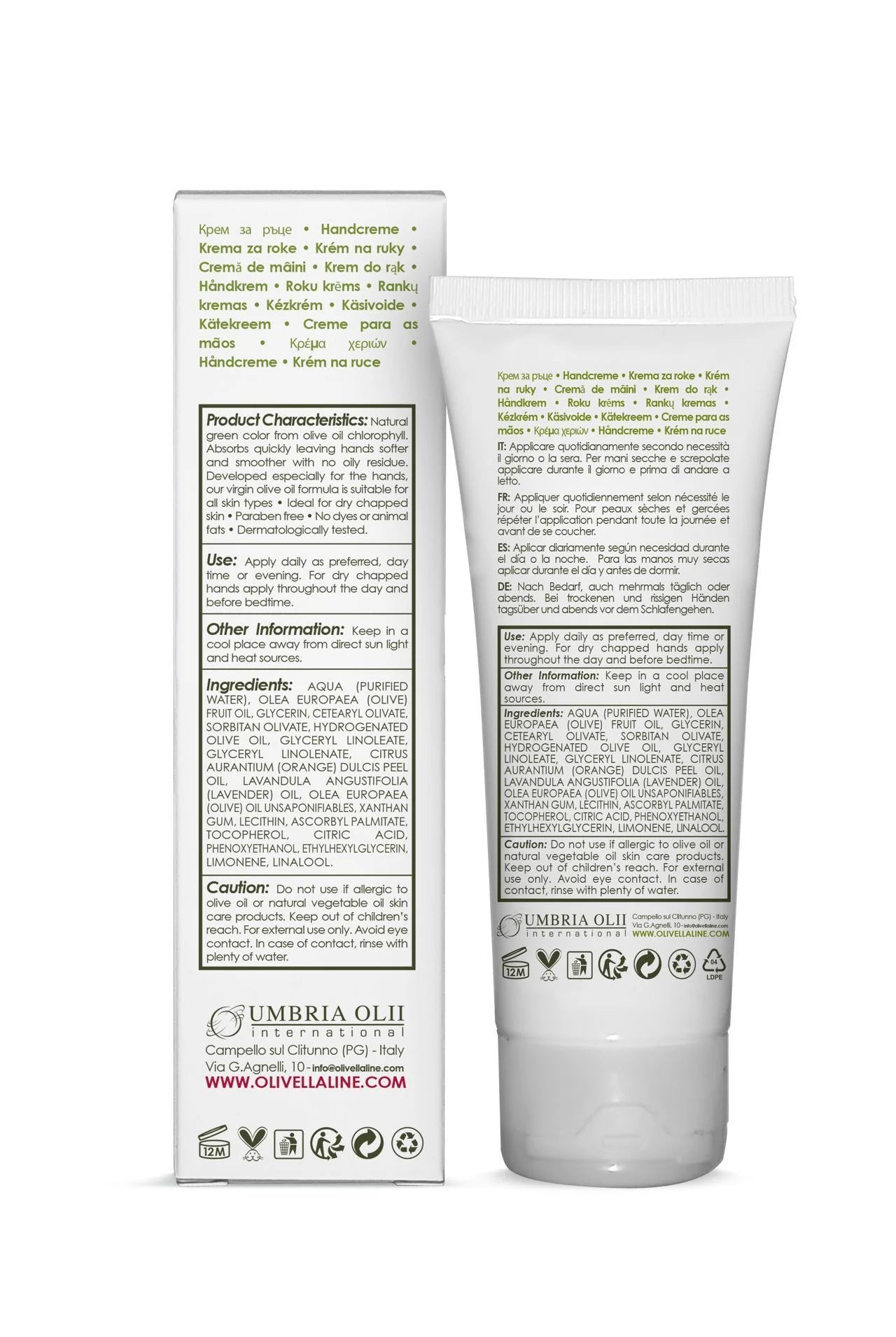 Olivella Hand Cream back