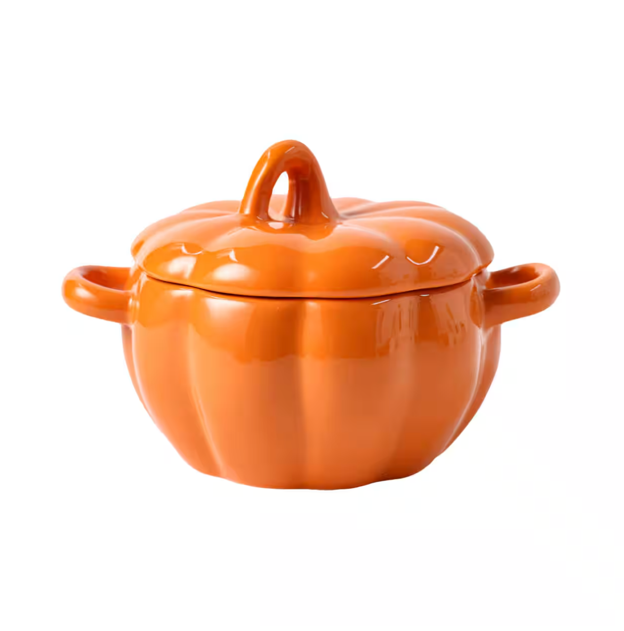 Orange Pumpkin Ceramic Baking Dish
